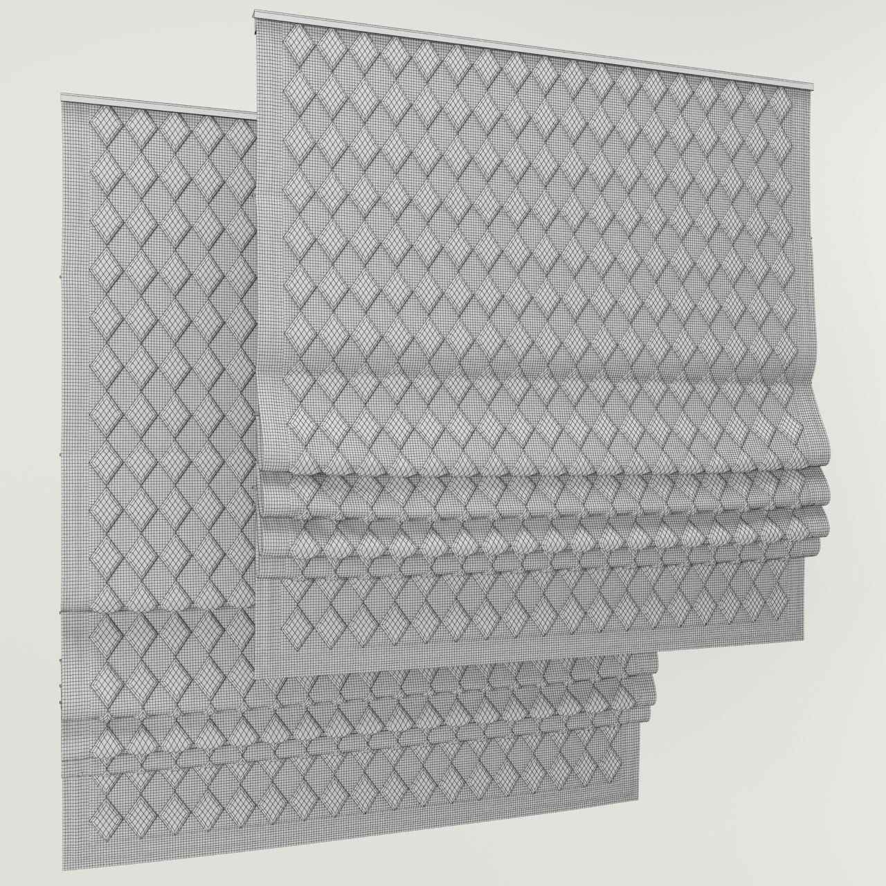 Roman shade r 3D model_3