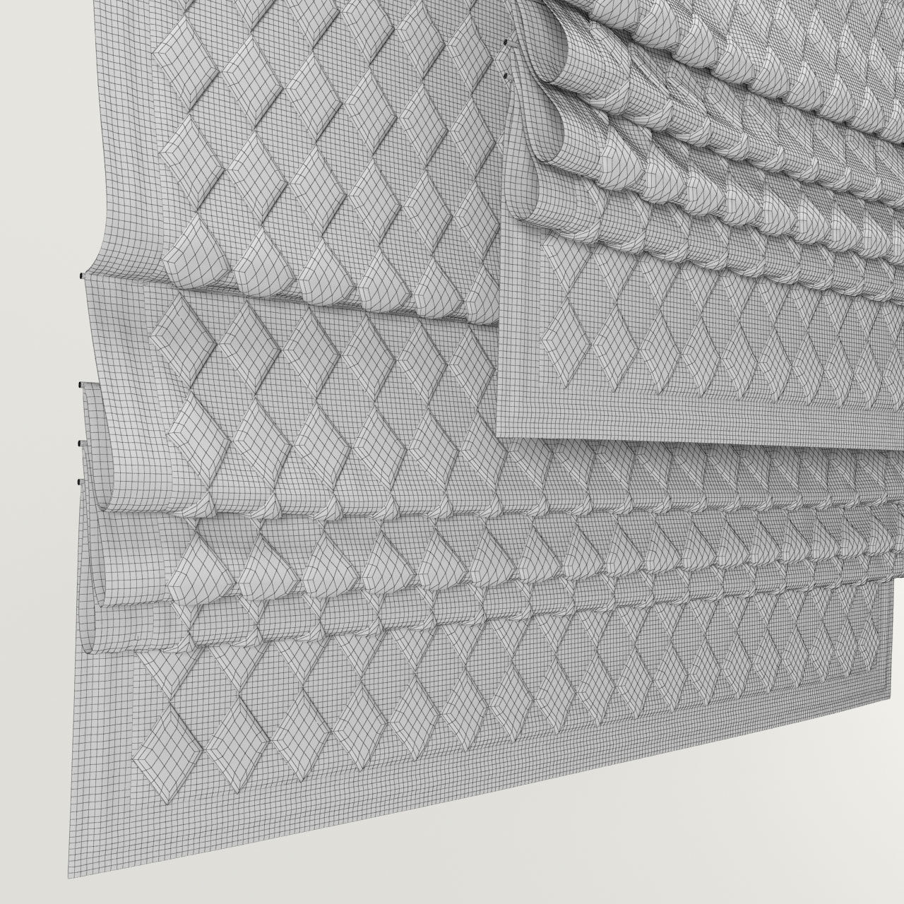 Roman shade r 3D model_4
