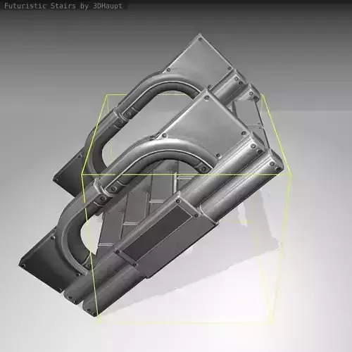 Futuristic Stairs - 3 - Basic Textures