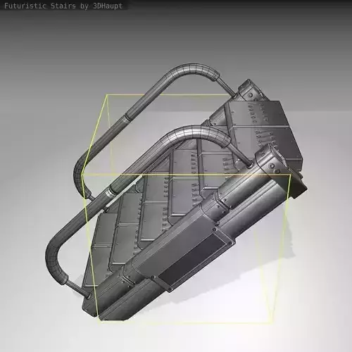 Futuristic Stairs - 6 - Basic Textures