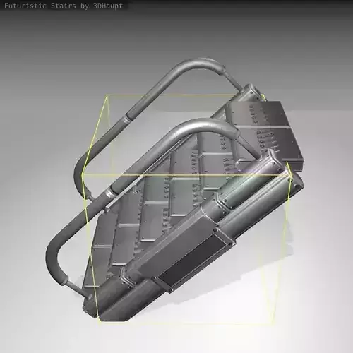 Futuristic Stairs - 7 - Basic Textures