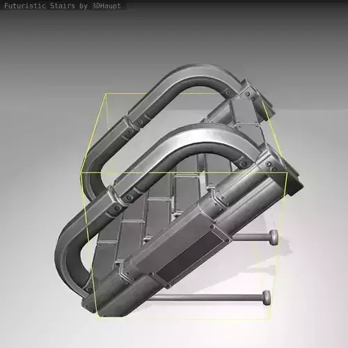 Futuristic Stairs - 9 - Basic Textures