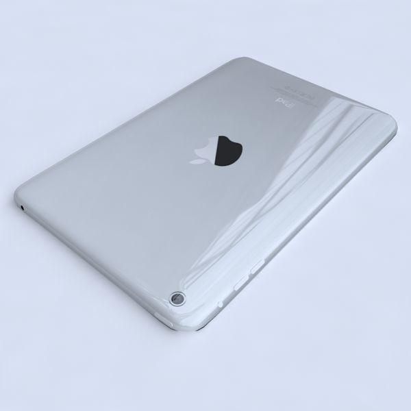 Apple ipad mini White 3D model_8