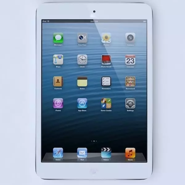 Apple ipad mini White 3D model_0