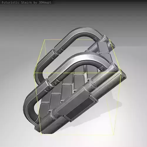 Futuristic Stairs - 11 - Basic Textures