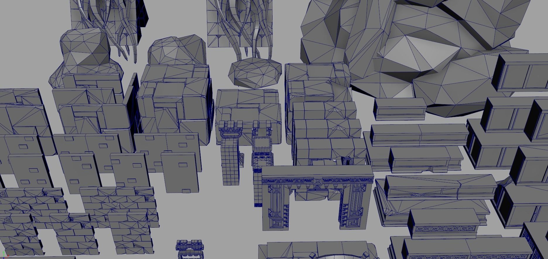Aztec Temple - Low Poly Asset Pack Low-poly 3D model_15