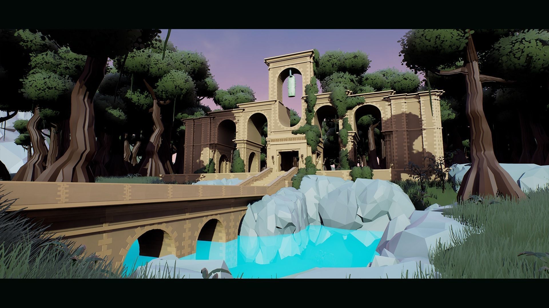 Aztec Temple - Low Poly Asset Pack Low-poly 3D model_10