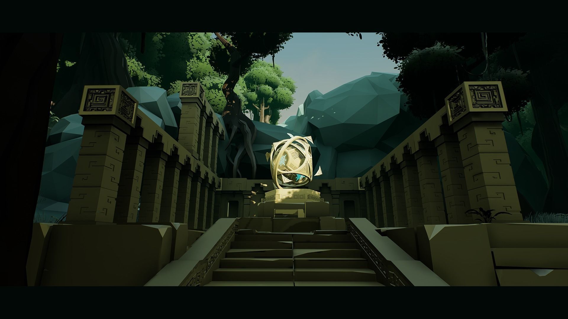 Aztec Temple - Low Poly Asset Pack Low-poly 3D model_8