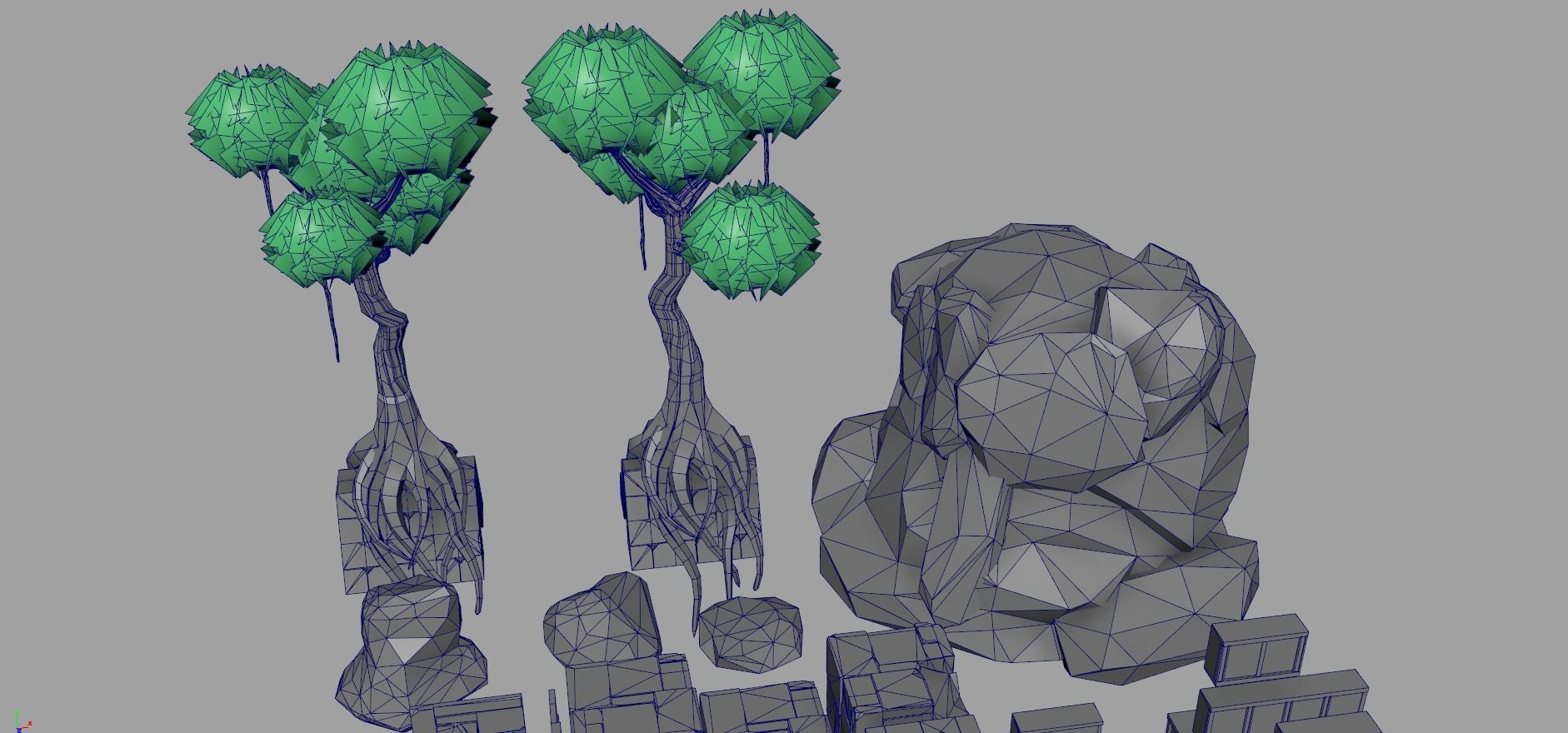 Aztec Temple - Low Poly Asset Pack Low-poly 3D model_18