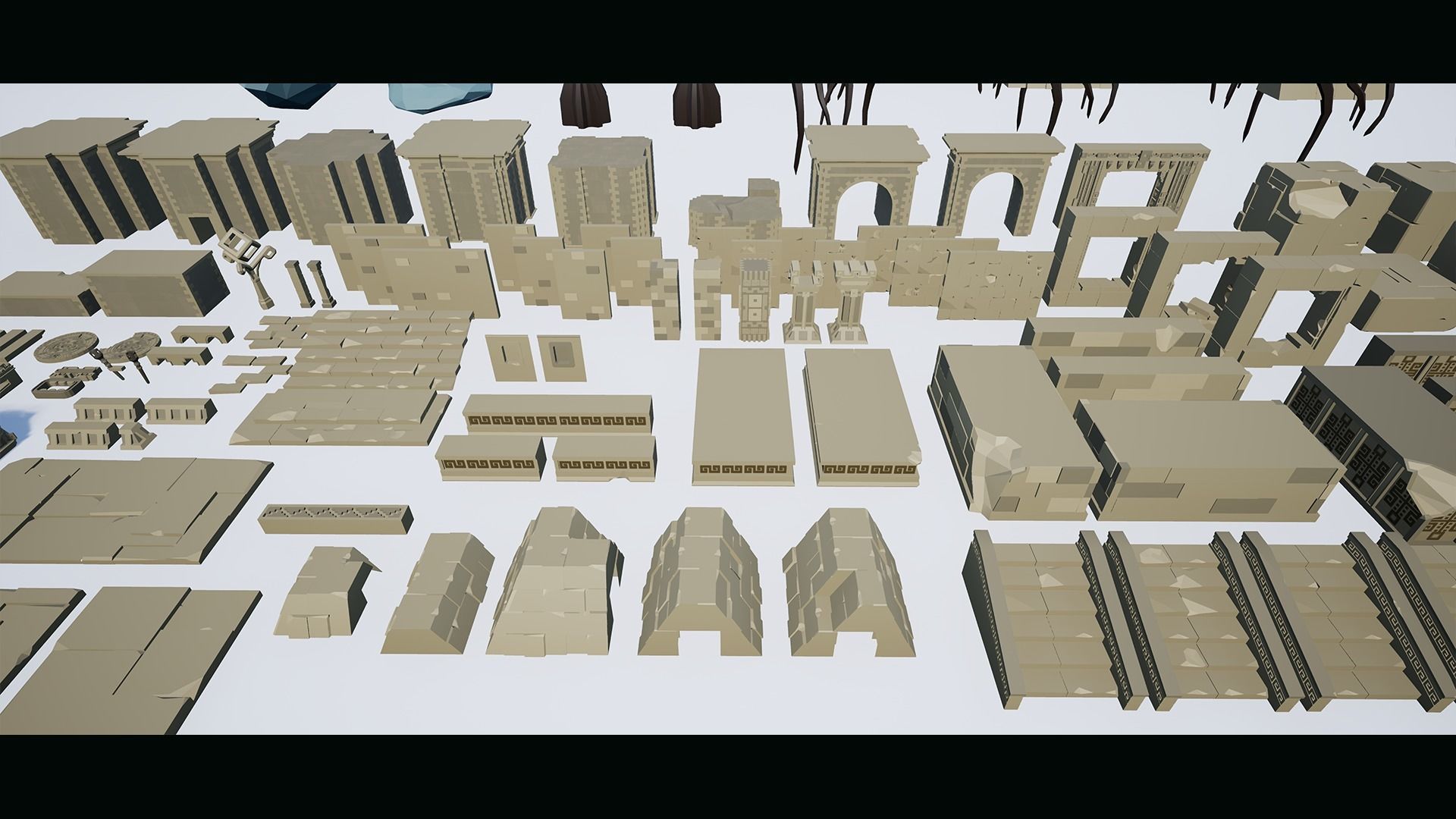 Aztec Temple - Low Poly Asset Pack Low-poly 3D model_4