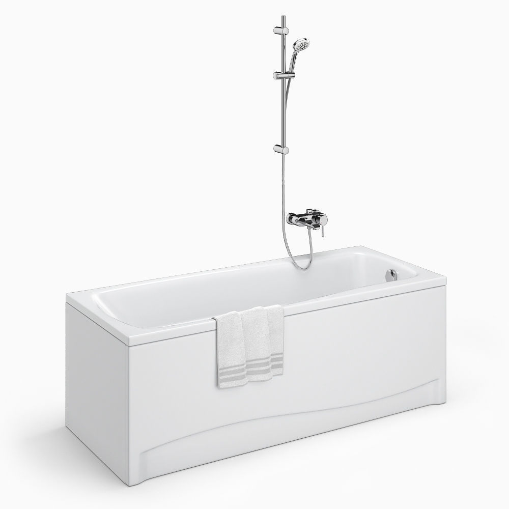 Set of baths Cersanit set 24 -Flavia -Intro -Lana 3D model_2