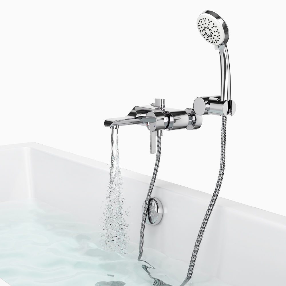 Set of baths Cersanit set 24 -Flavia -Intro -Lana 3D model_9