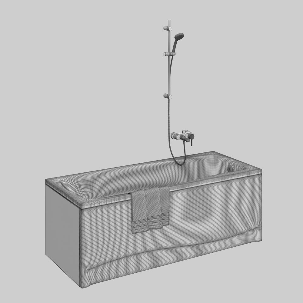 Set of baths Cersanit set 24 -Flavia -Intro -Lana 3D model_13