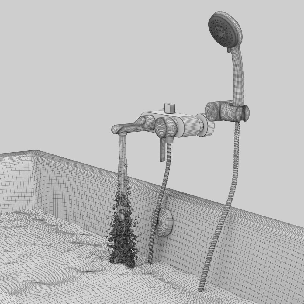 Set of baths Cersanit set 24 -Flavia -Intro -Lana 3D model_15