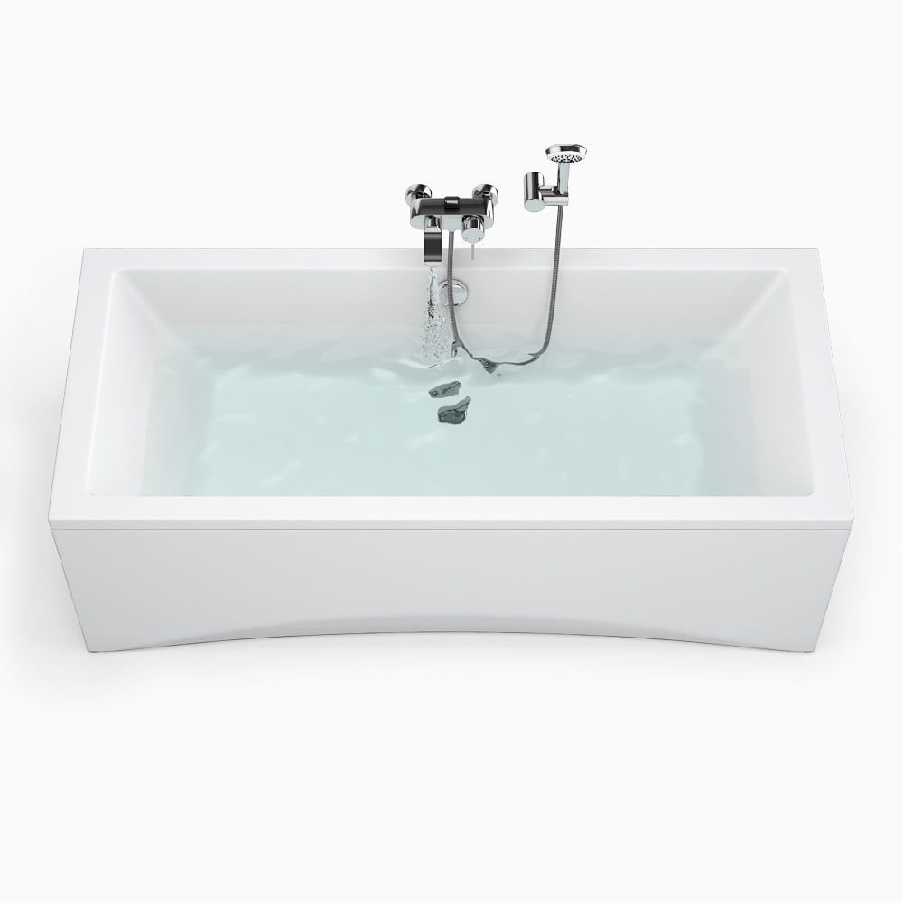 Set of baths Cersanit set 24 -Flavia -Intro -Lana 3D model_8