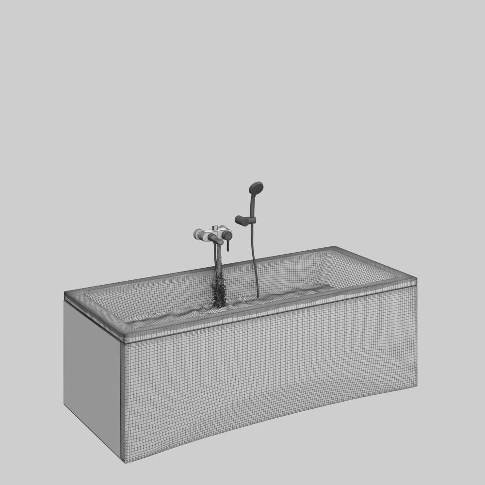 Set of baths Cersanit set 24 -Flavia -Intro -Lana 3D model_12