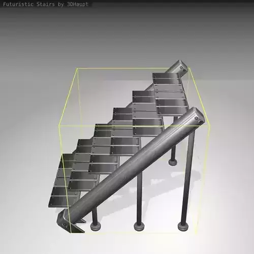 Futuristic Stairs - 16 - Basic Textures