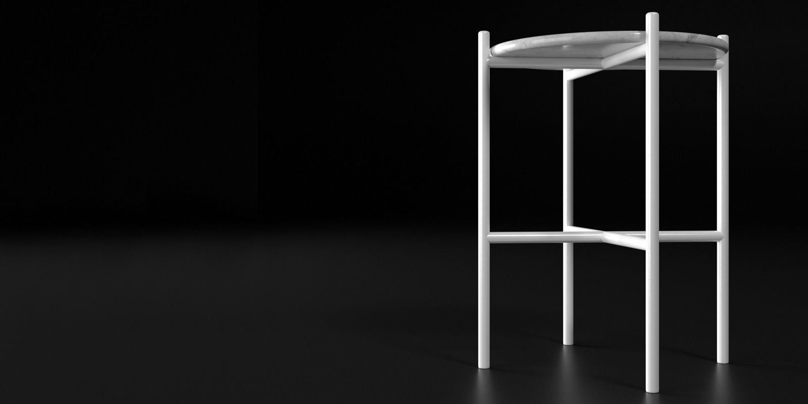 Tables collection two side 3D model_45