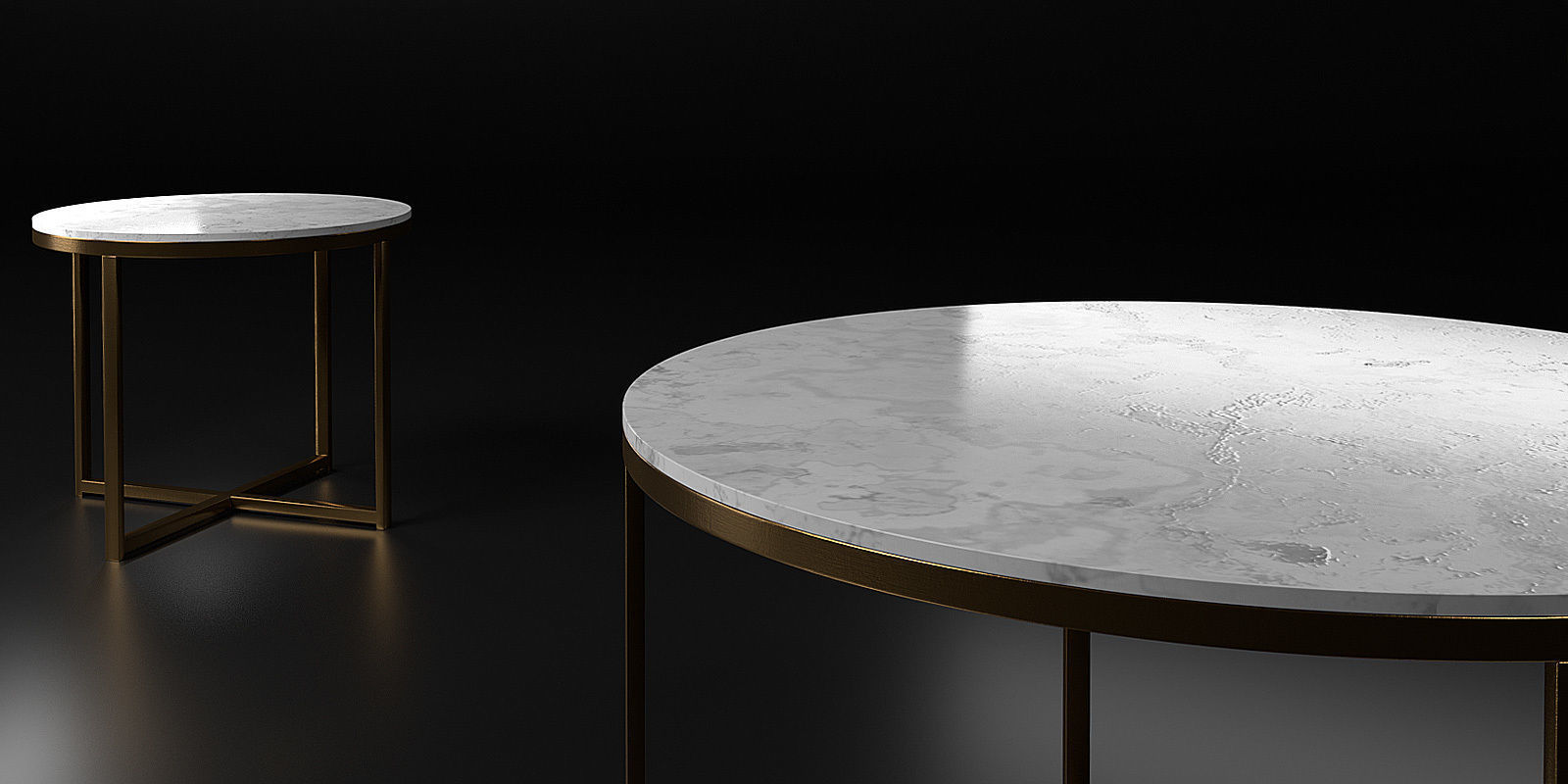 Tables collection two side 3D model_27