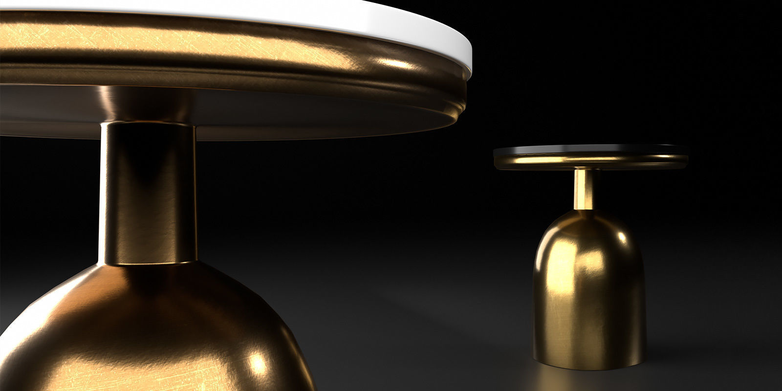 Tables collection two side 3D model_56