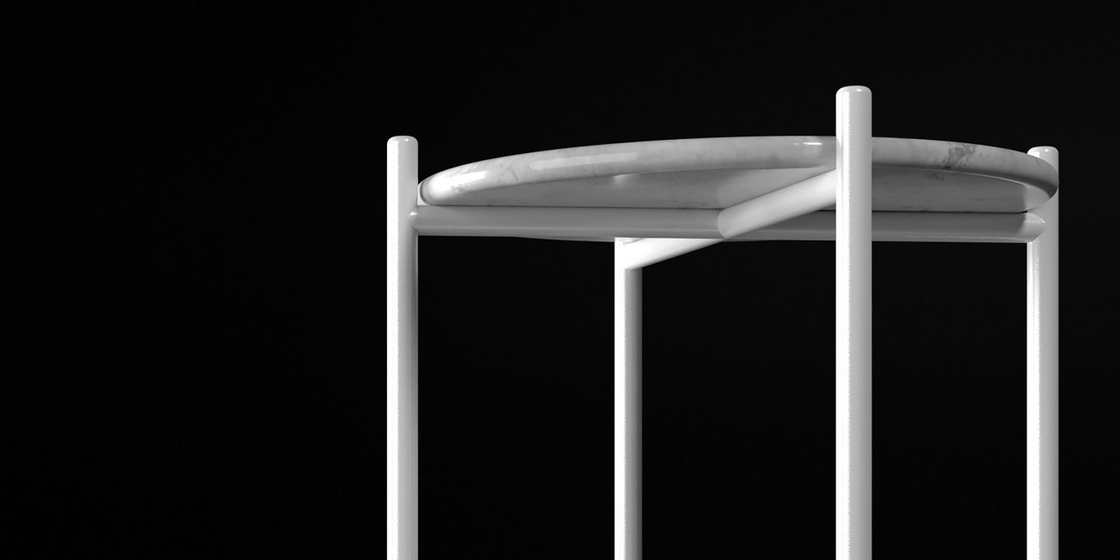 Tables collection two side 3D model_47