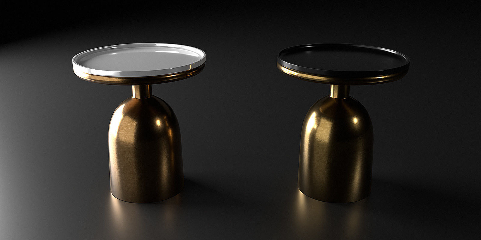 Tables collection two side 3D model_15
