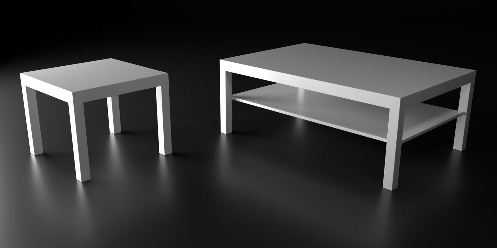 Tables collection two side 3D model_72