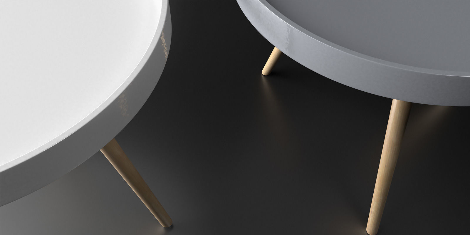 Tables collection two side 3D model_40