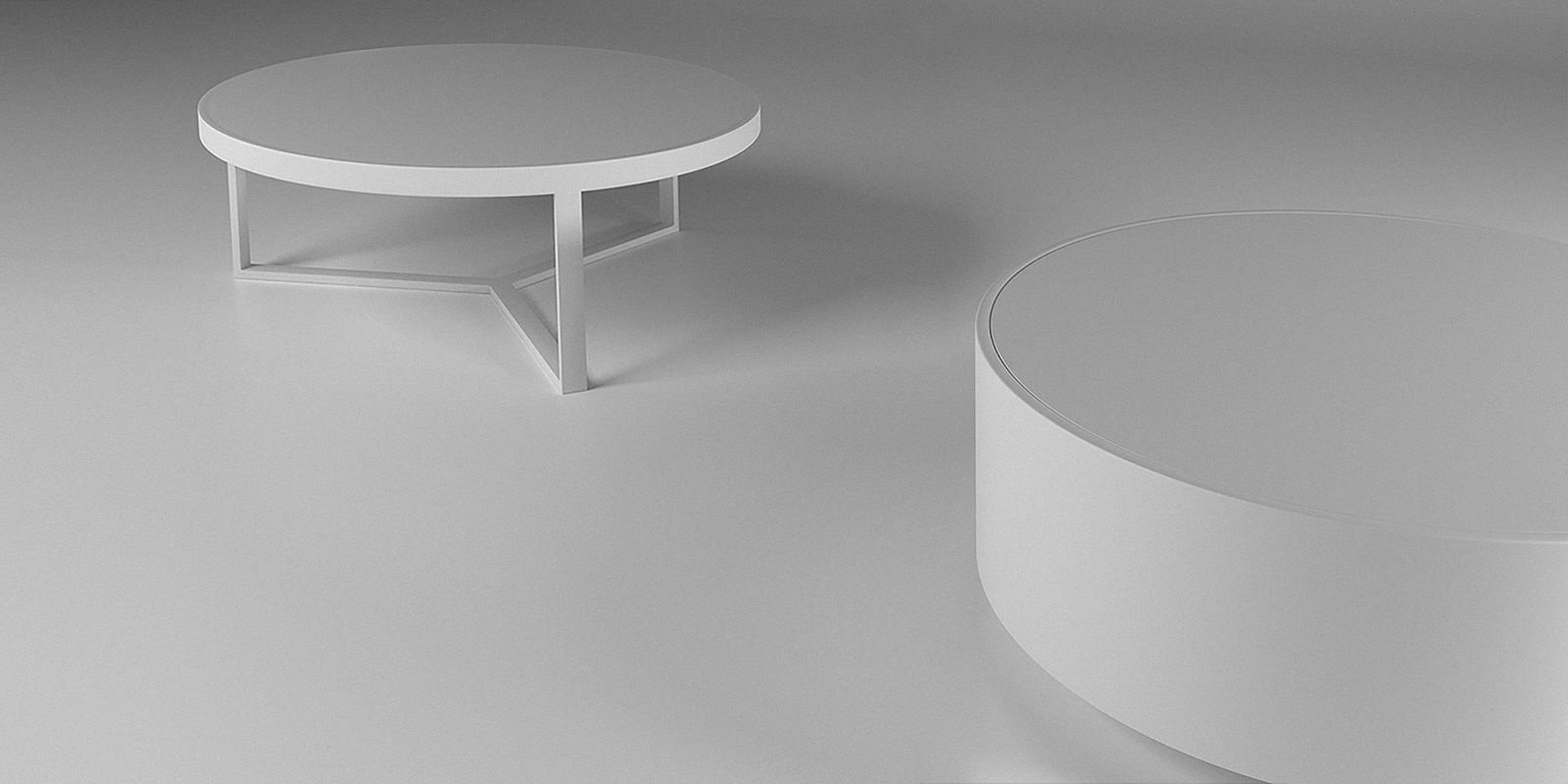 Tables collection two side 3D model_19