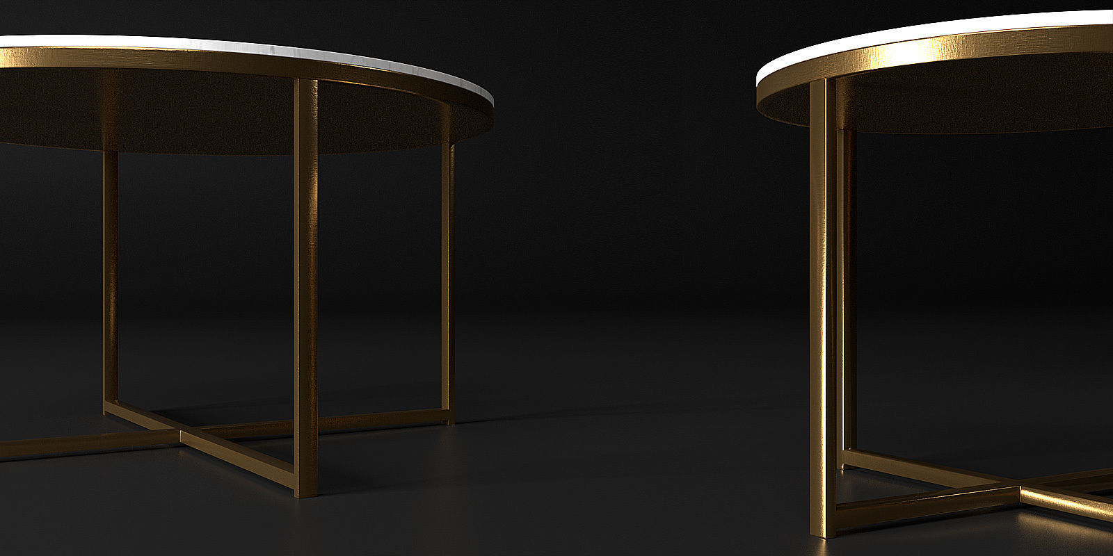 Tables collection two side 3D model_26