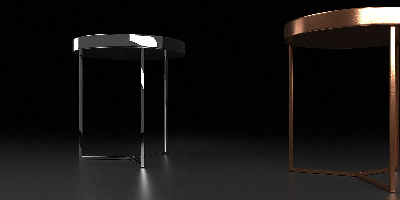 Tables collection two side 3D model_20