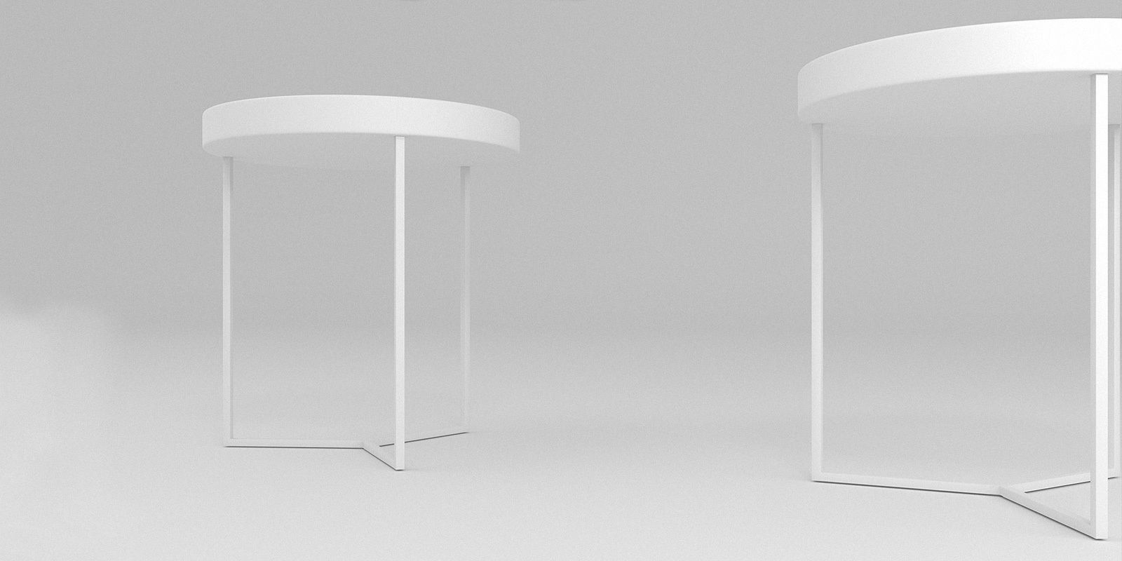 Tables collection two side 3D model_21