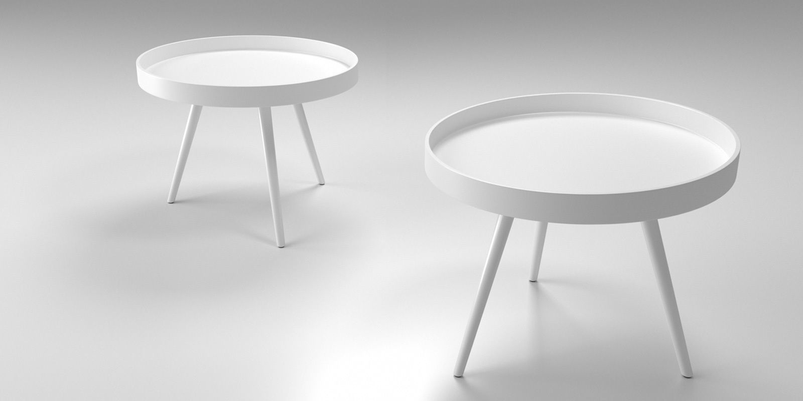 Tables collection two side 3D model_39