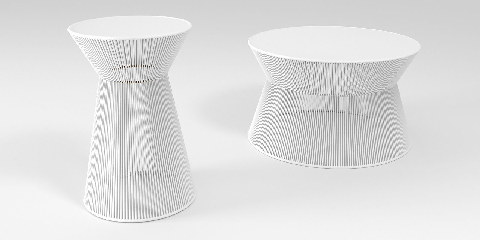 Tables collection two side 3D model_33