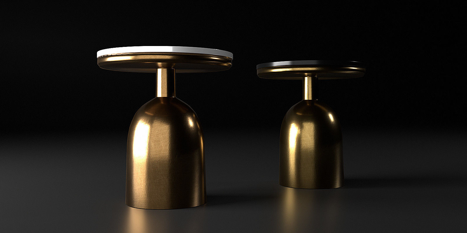 Tables collection two side 3D model_54