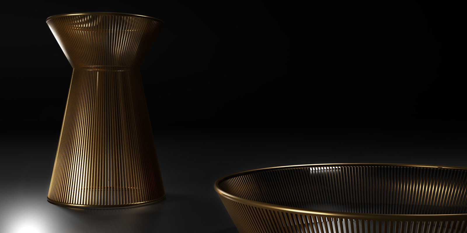 Tables collection two side 3D model_5