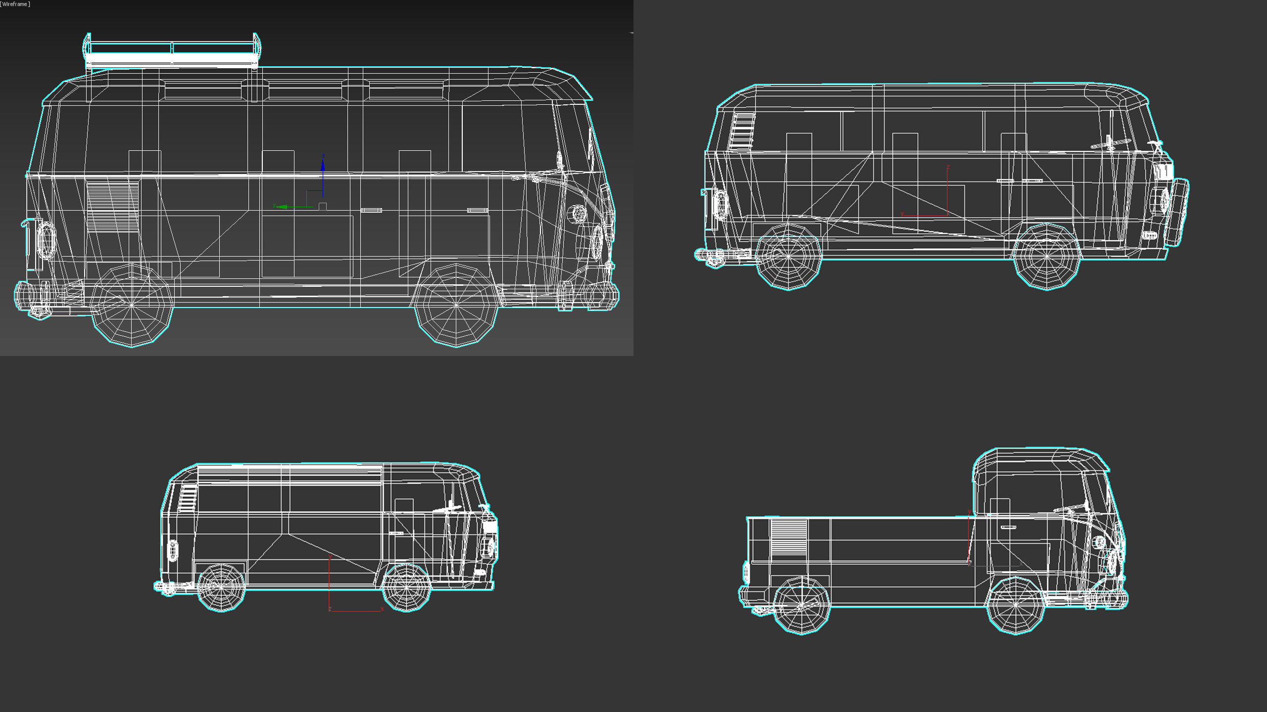 Low-Poly Cartoon Camper Pack 3D Model Collection_15