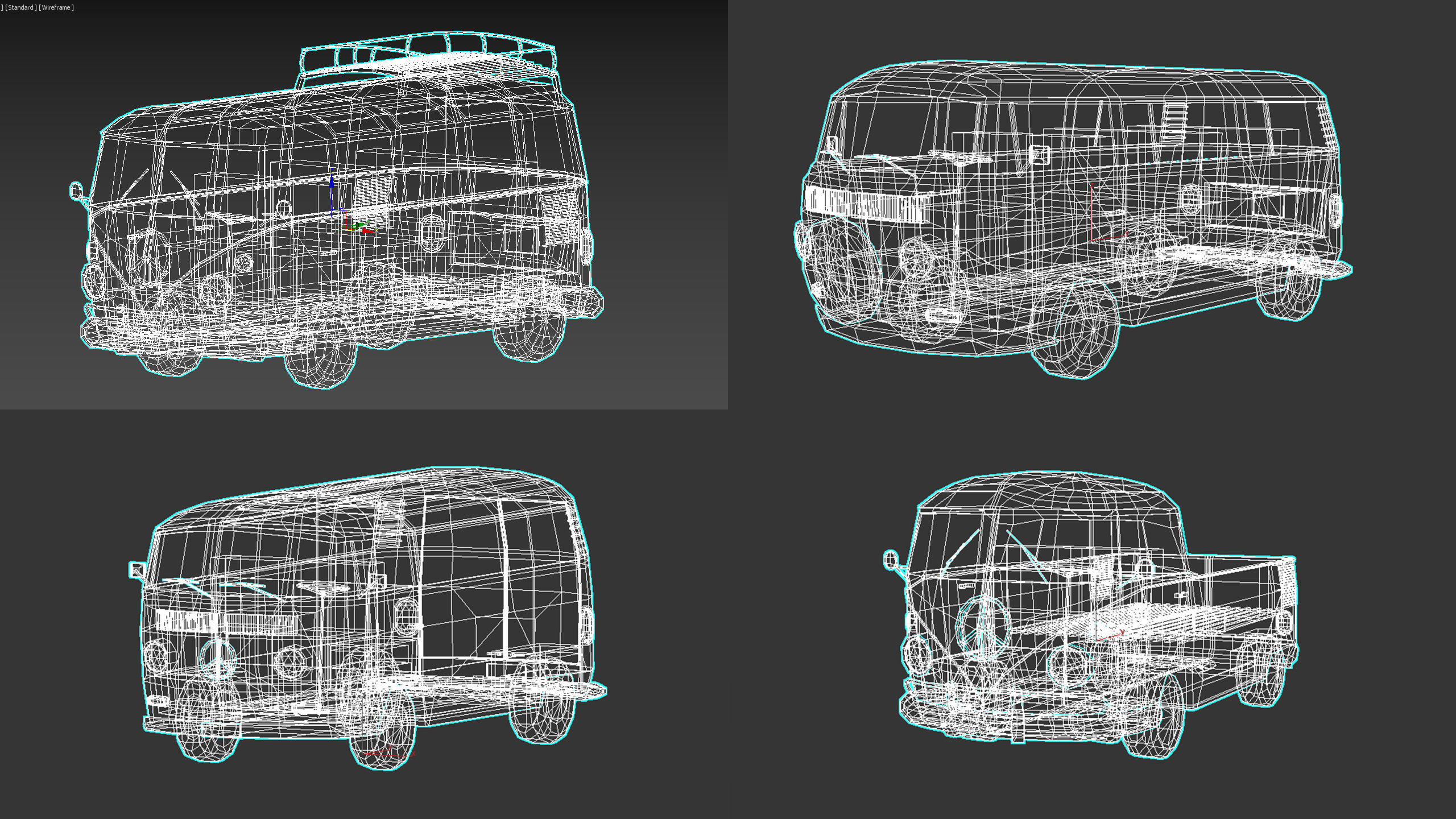 Low-Poly Cartoon Camper Pack 3D Model Collection_13