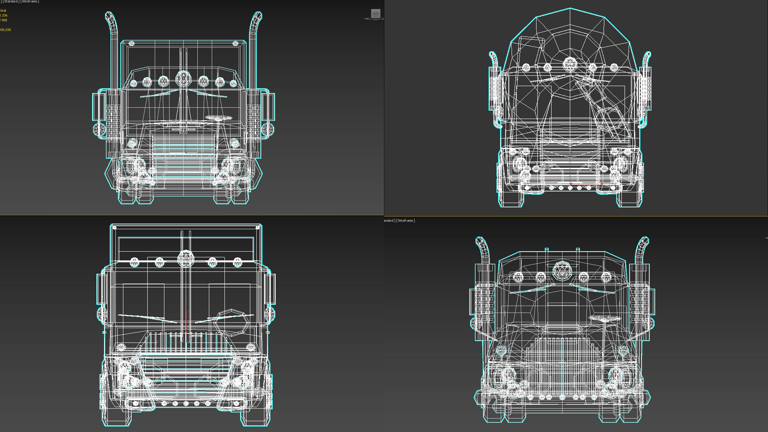 Low Poly Cartoon Truck Pack 01 3D Model Collection_20