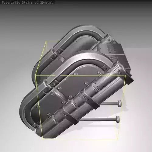 Futuristic Stairs - 29 - Basic Textures