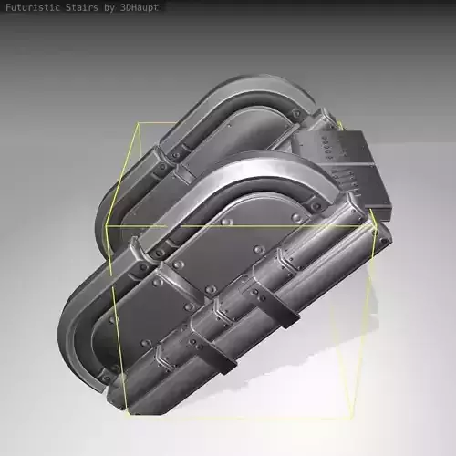 Futuristic Stairs - 31 - Basic Textures