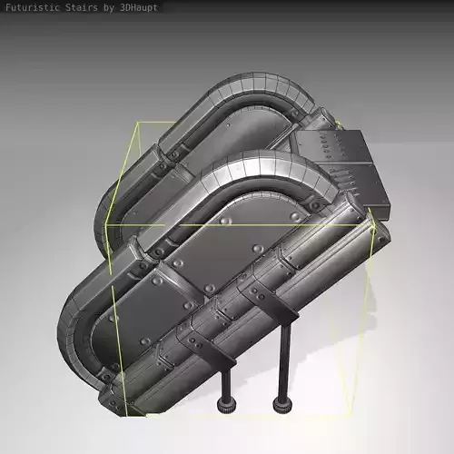 Futuristic Stairs - 32 - Basic Textures