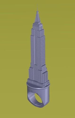 Famous Landmarks Ring Free 3D print model
