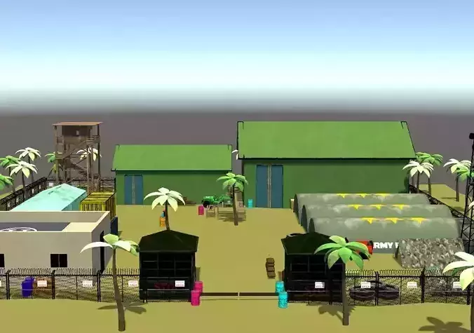 Army Base 3D