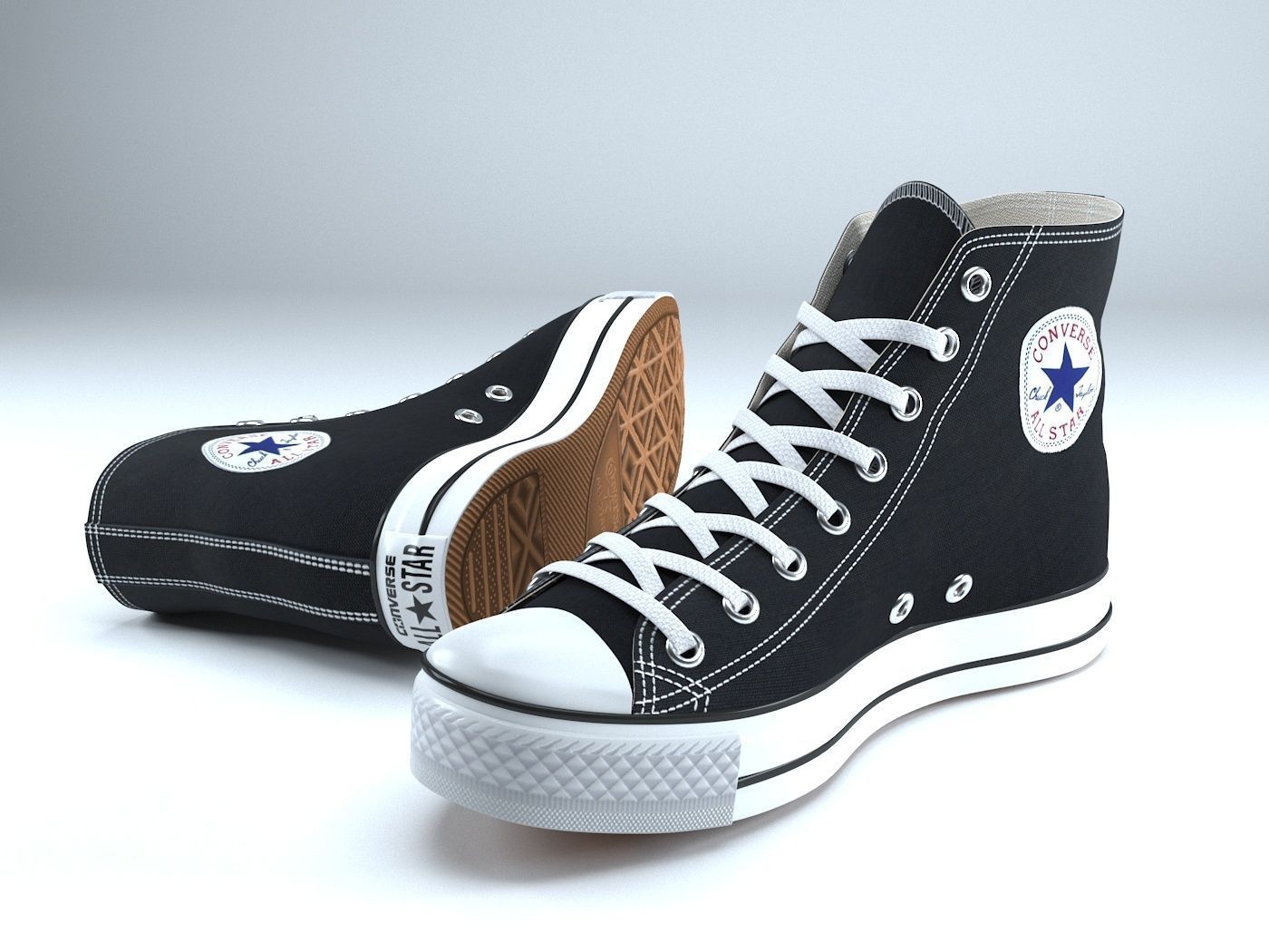 Converse Shoes 3D model_3