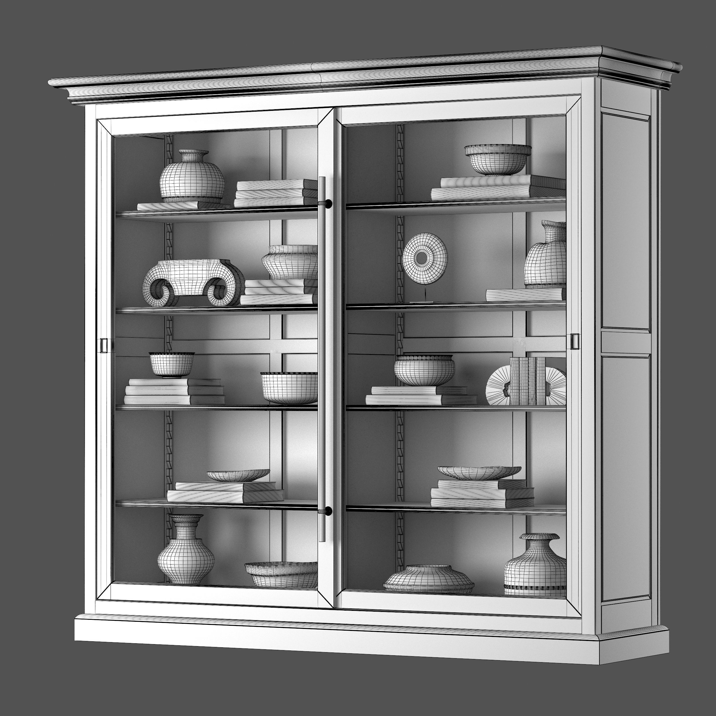 Double Vitrine 3D model_9