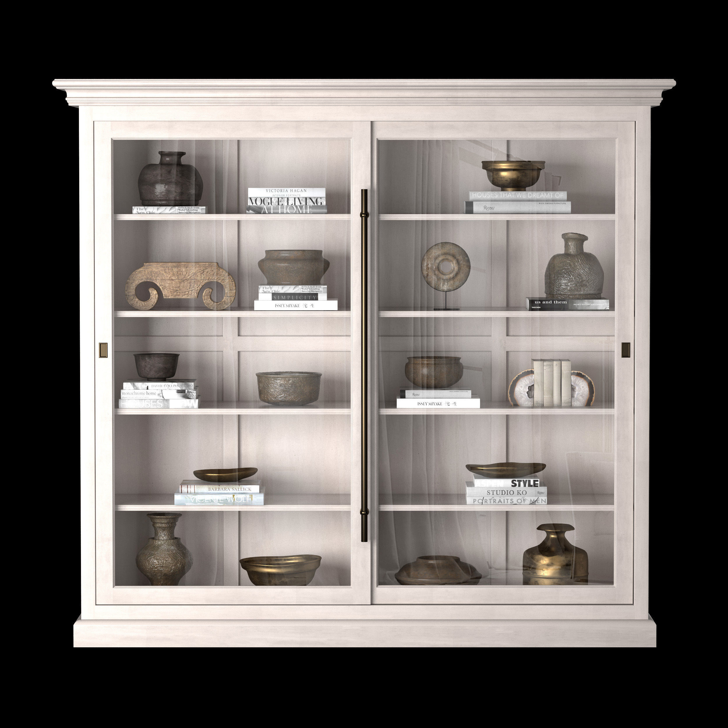 Double Vitrine 3D model_2