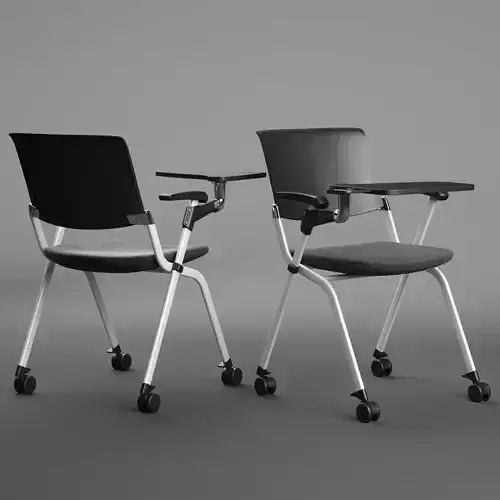 Office folded chair with table