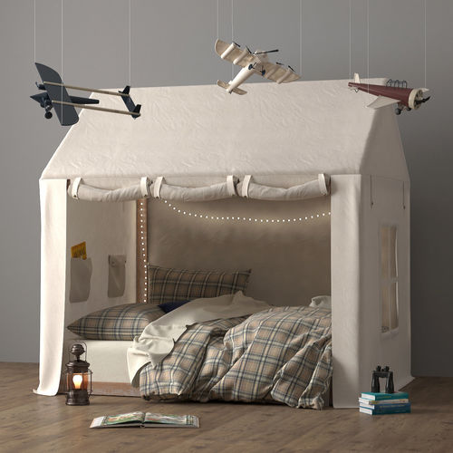 Tented Bed 3D model