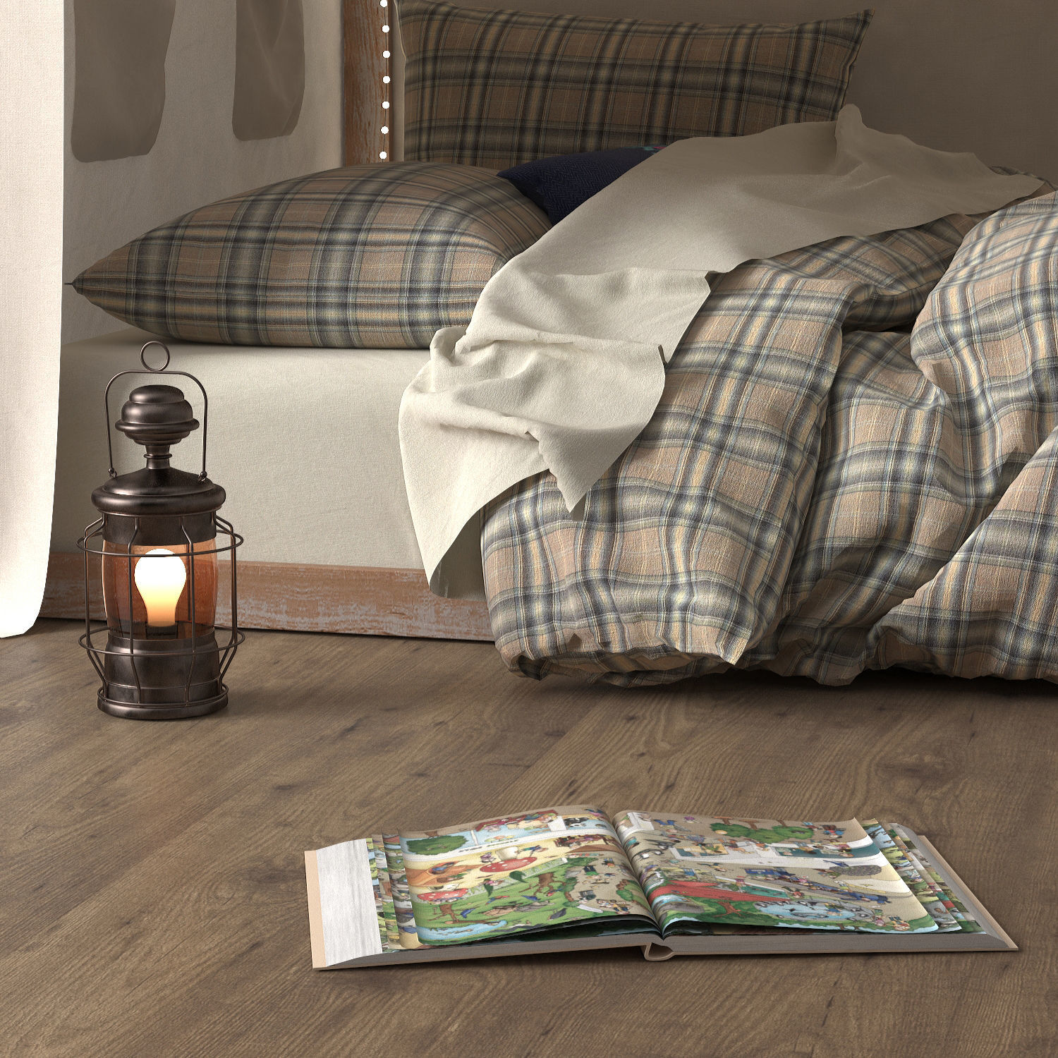 Tented Bed 3D model_1